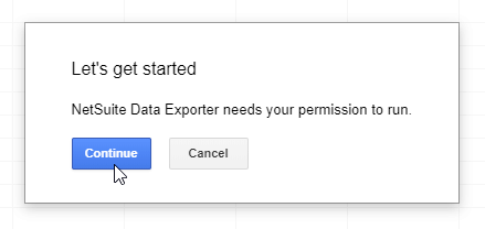 Un bouton pour autoriser l’exportation des données de Netsuite