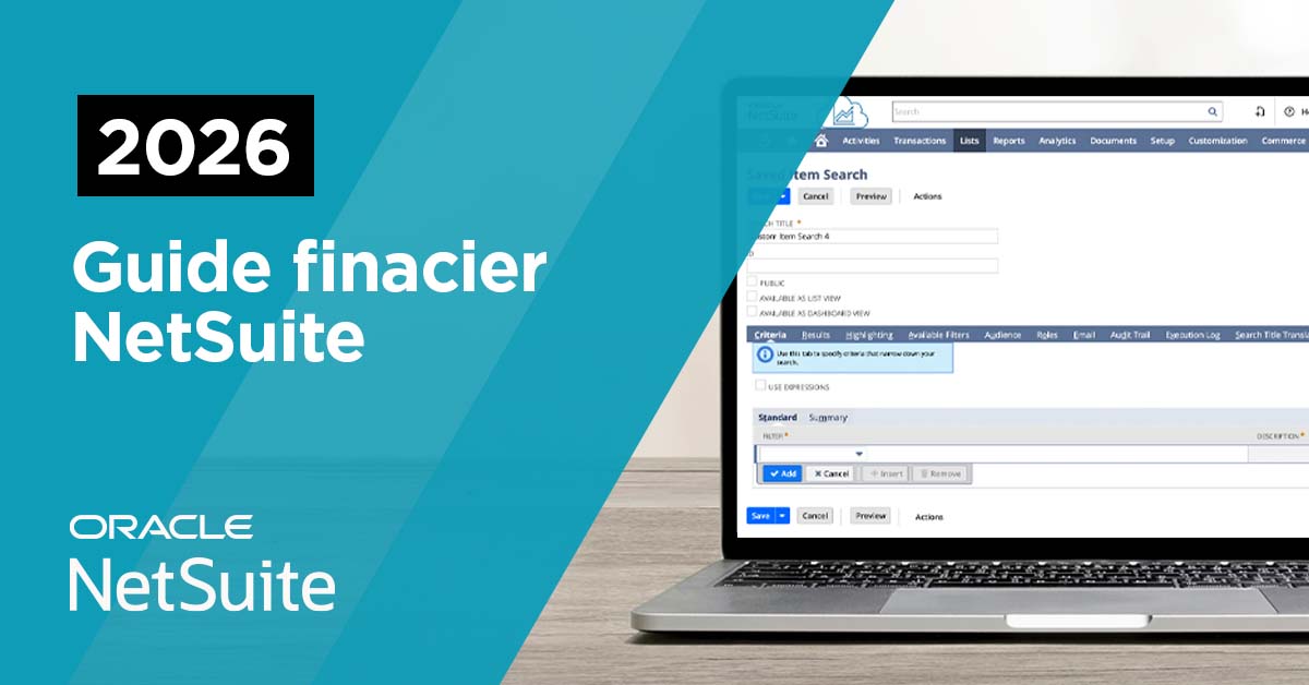 Guide financier NetSuite 2026